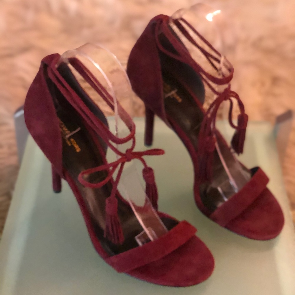 Michael Kors Collection Strappy Wine Sandal